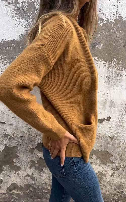 W&W Mode | Superweiche, Warme Strickjacke Mit Reißverschluss