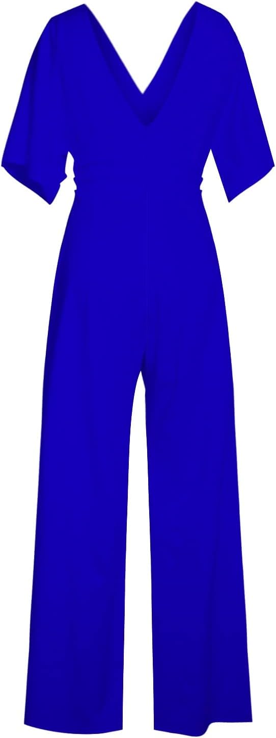 Eleganter Jumpsuit mit V-Ausschnitt