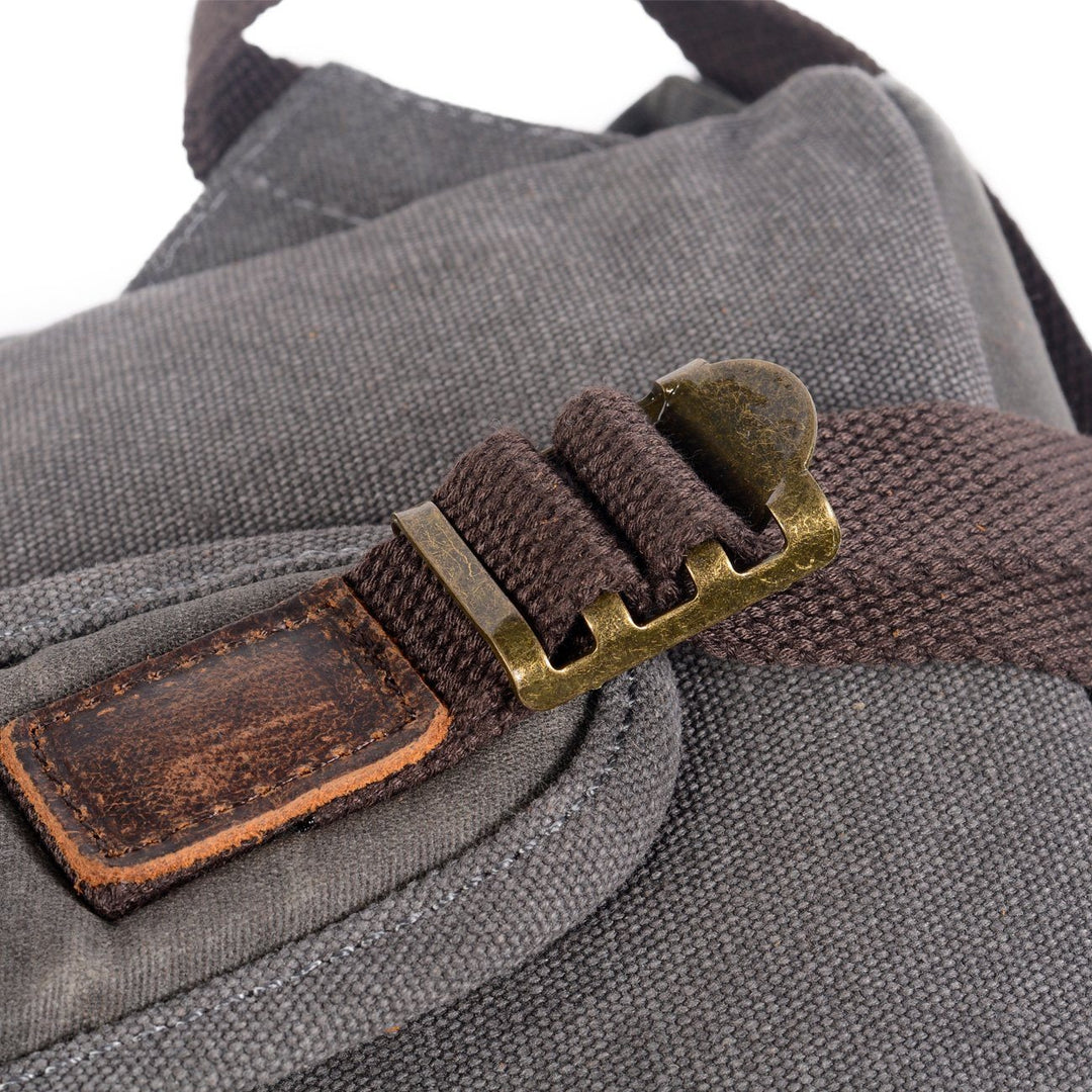 W&W Mode | Canvas Leder Rucksack - Nachhaltig und stilvoll für den täglichen Gebrauch
