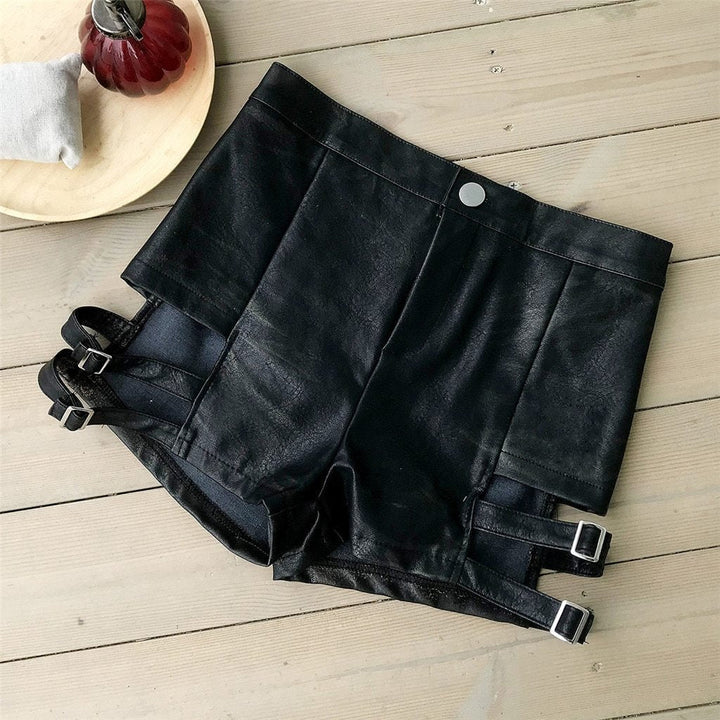 W&W Mode | Leder Mini Slim Hip Shorts