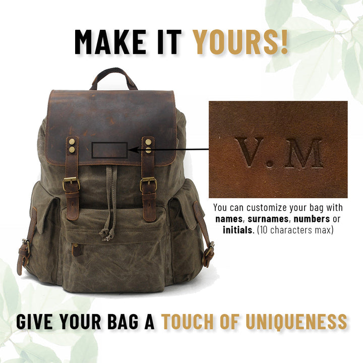 W&W Mode | Canvas Rucksack - BalticTrail - Nachhaltig und stilvoll für abenteuerliche Reisende