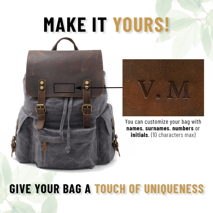 W&W Mode | Canvas Rucksack - BalticTrail - Nachhaltig und stilvoll für abenteuerliche Reisende