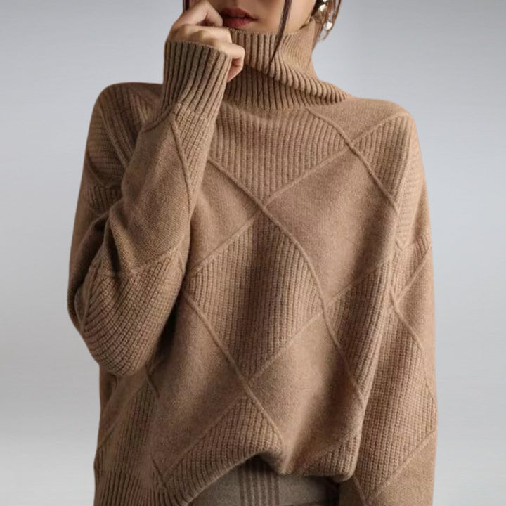 W&W Mode | Luxus Damen Kaschmir Rollkragenpullover Für Wärme Und Eleganz