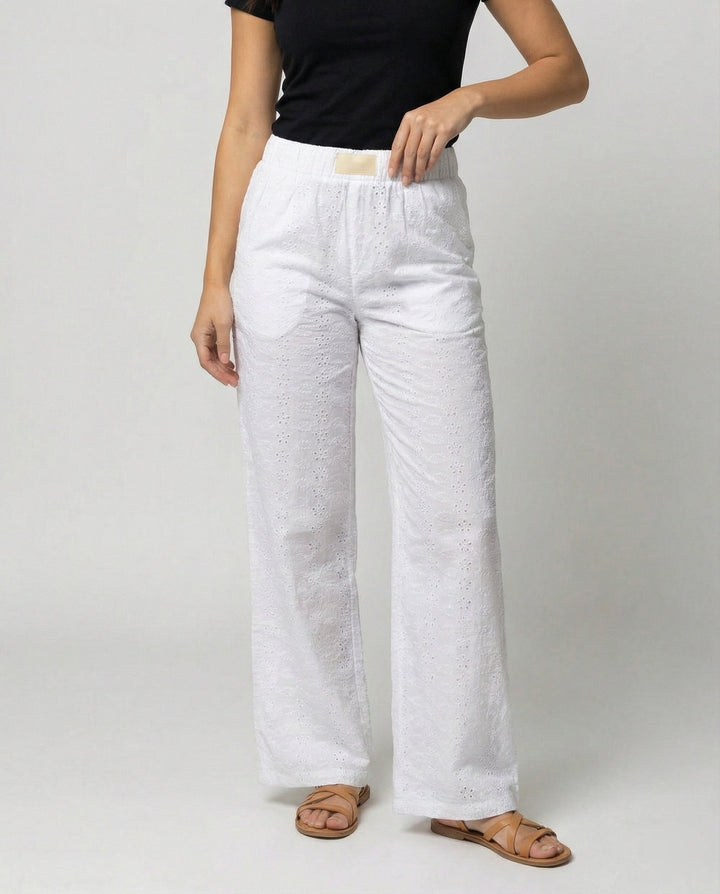 W&W Mode - Bequeme Loungehose für Damen Lockerer Schnitt