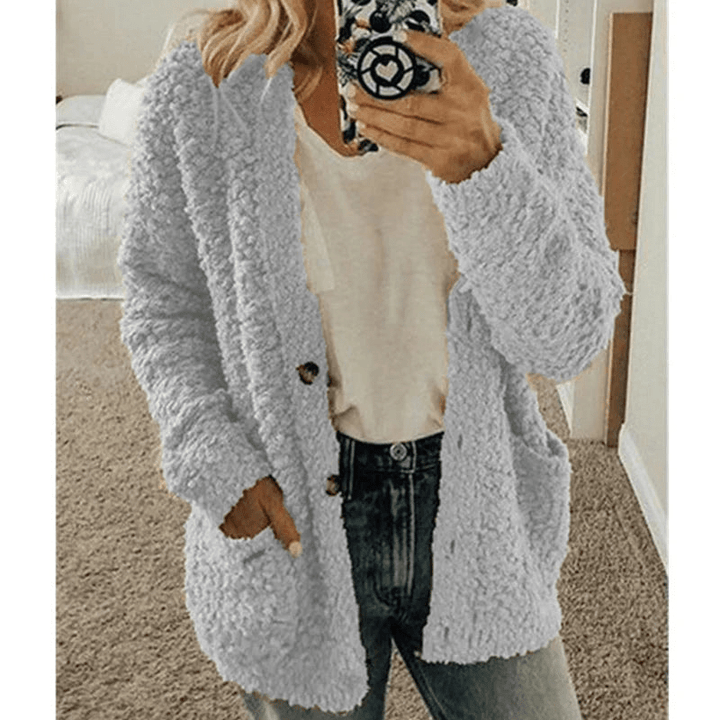 W&W Mode | Weicher Strickjacke Warmer Damenpullover Flauschiges Design
