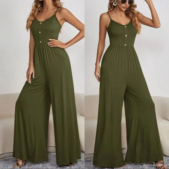 W&W Mode | Bequemer Baumwoll-Jumpsuit für Damen | Lässig und Atmungsaktiv