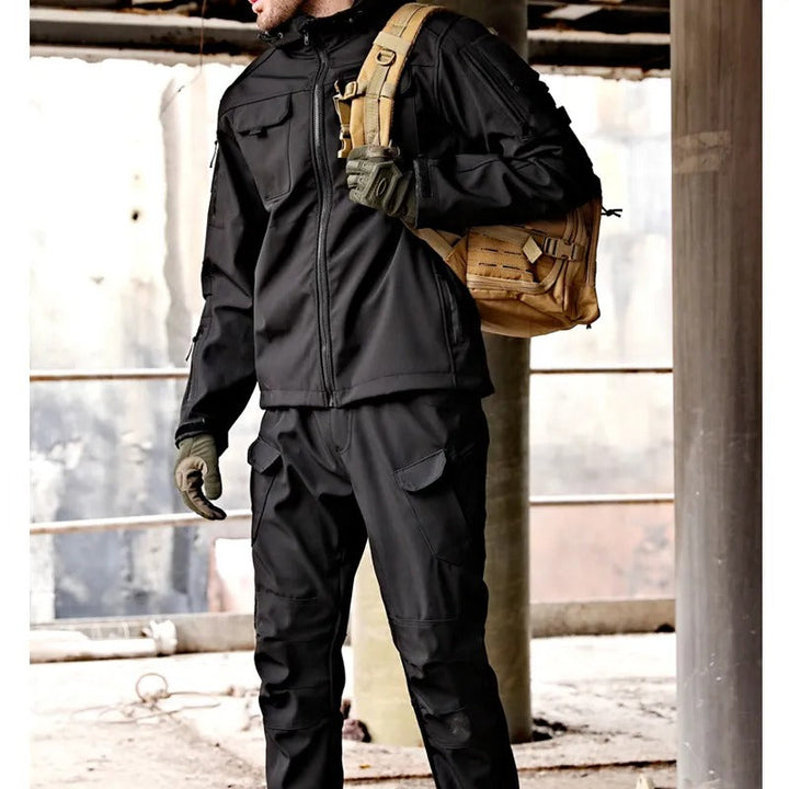 W&W Mode | Herren Outdoor Taktik Kapuzenjacke Und Cargo Hosen Satz