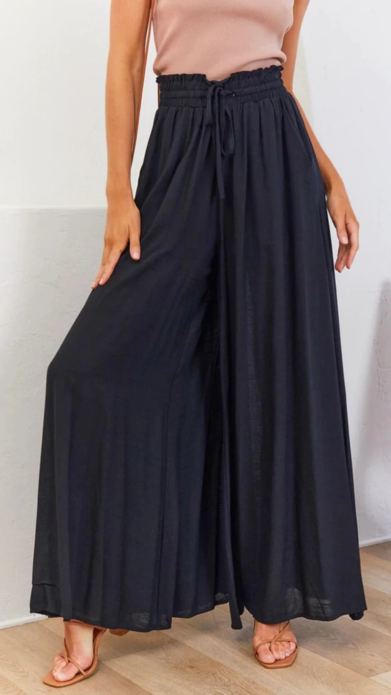 Damen ausgestellte Leinenhose für den Sommer
