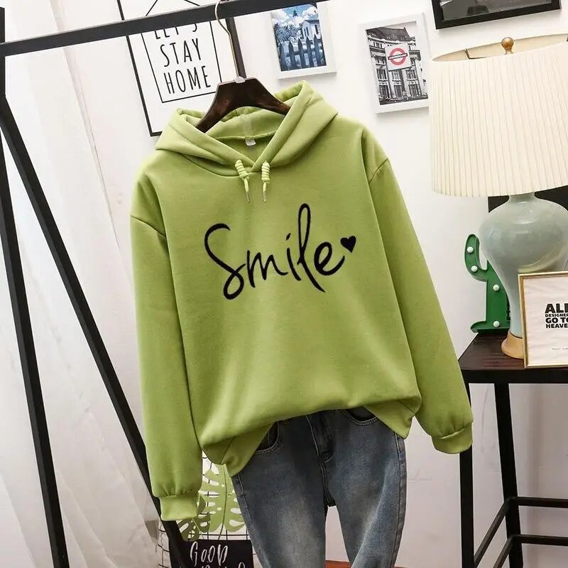 W&W Mode | Janet Smile-Love Kapuzenpullover