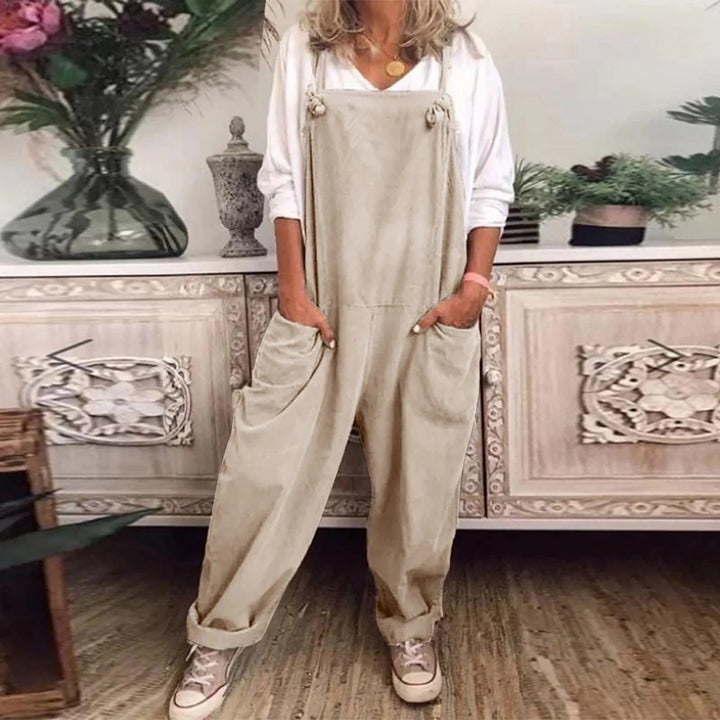 Overall aus locker gebundenem Polyester und Elasthan