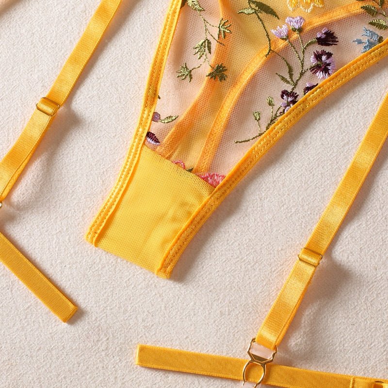 W&W Mode | 3-teiliges Französisches Lingerie-Set für sinnliche Eleganz