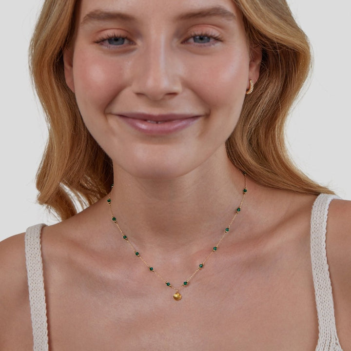 W&W Mode | Vergoldete Halskette mit Lagenlook Für Frauen