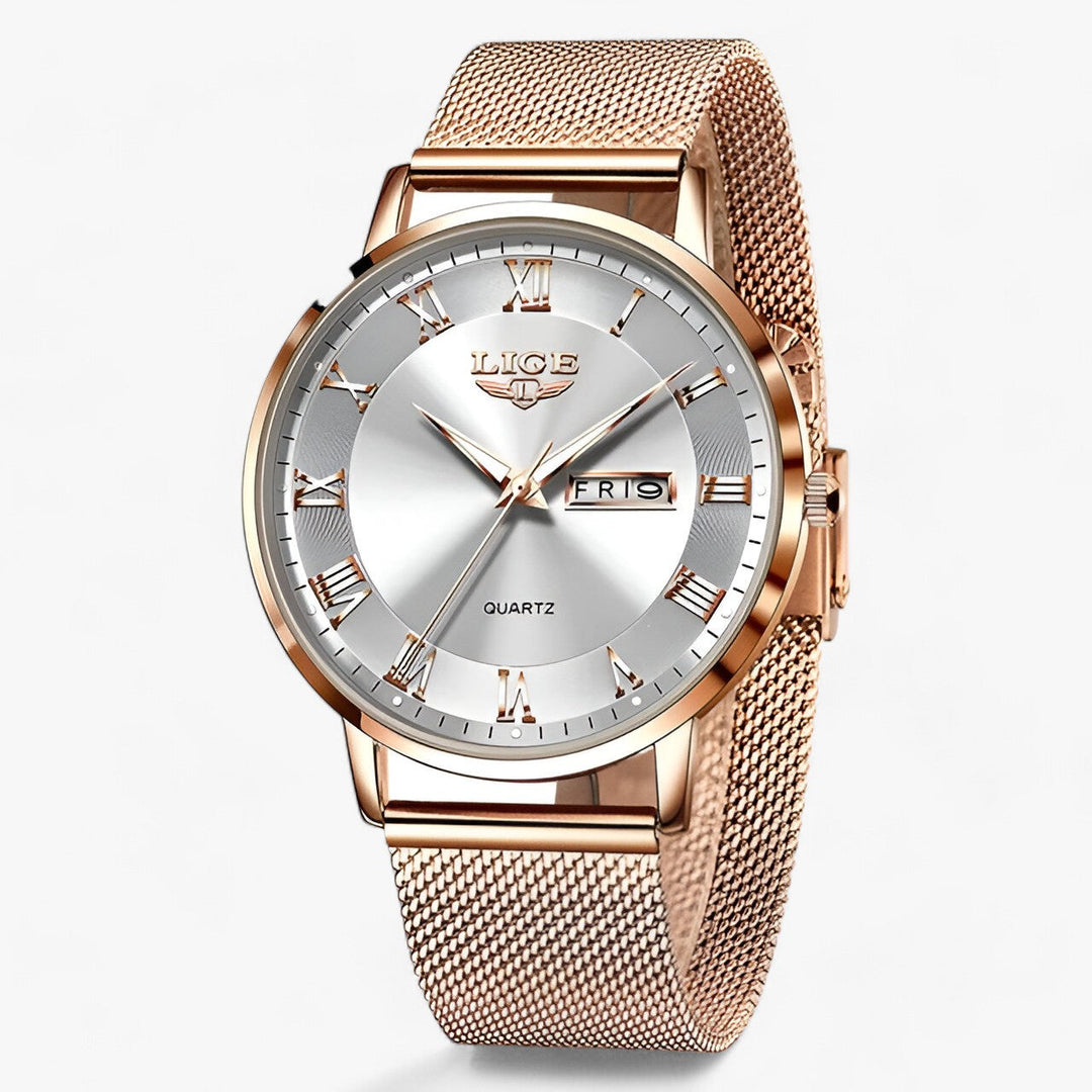 W&W Mode | Elegantes Stahl Mesh Uhr