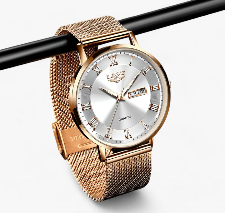 W&W Mode | Elegantes Stahl Mesh Uhr
