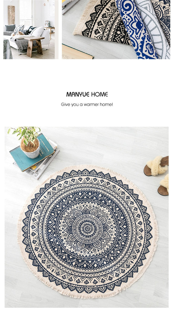 W&W Mode | Boho Stil Quasten Strandteppich