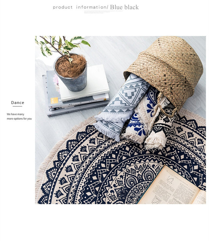 W&W Mode | Boho Stil Quasten Strandteppich