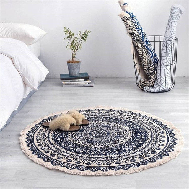 W&W Mode | Boho Stil Quasten Strandteppich