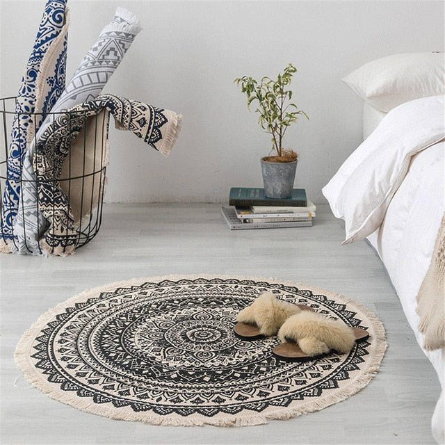 W&W Mode | Boho Stil Quasten Strandteppich