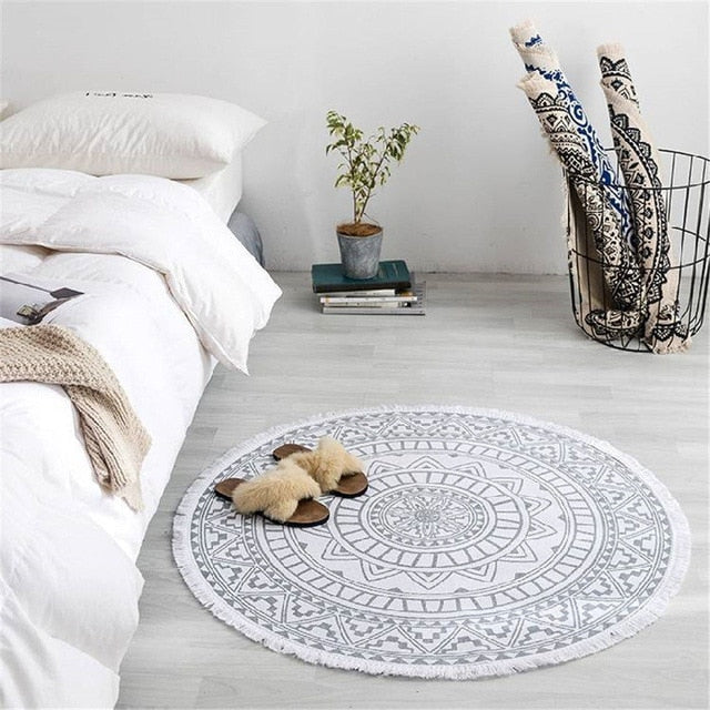 W&W Mode | Boho Stil Quasten Strandteppich
