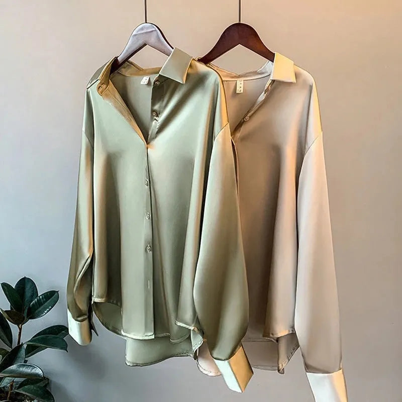 W&W Mode | Stilvolles Satinhemd