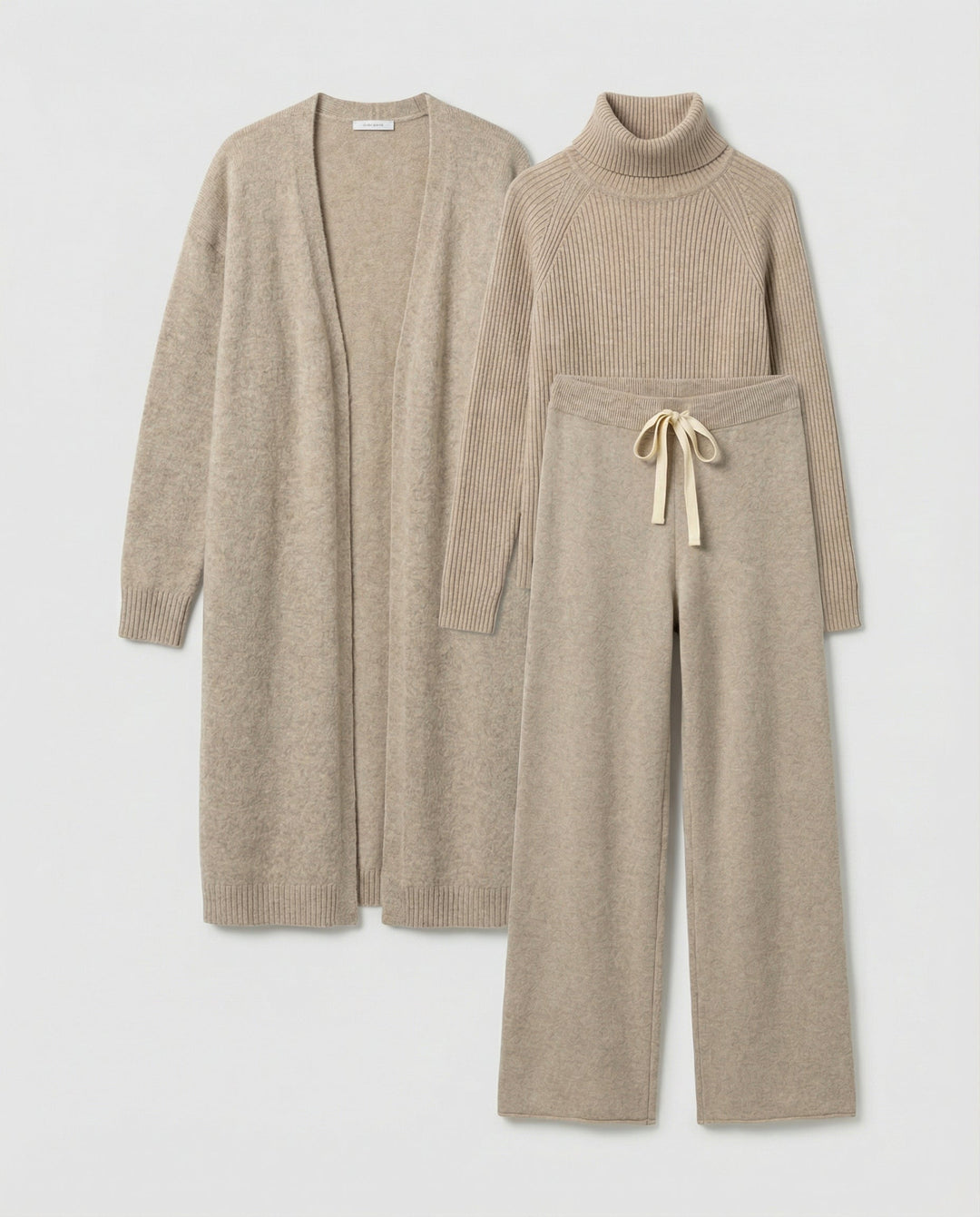 Damen-3-teiliges Set aus Oberteil, Hose und Blazer
