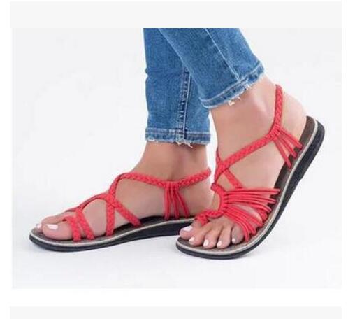 W&W Mode | Seil Knoten Fußflachsandalen