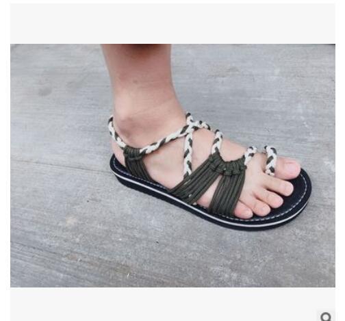 W&W Mode | Seil Knoten Fußflachsandalen