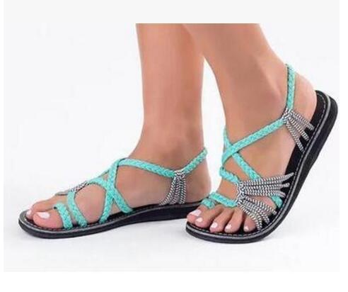 W&W Mode | Seil Knoten Fußflachsandalen