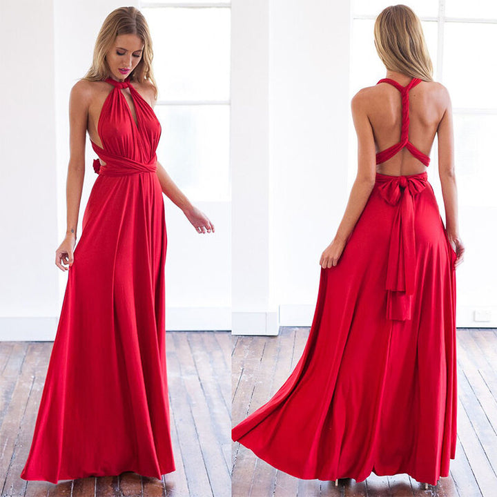 Damen-Maxi-Umstandskleid mit wandelbarem Design