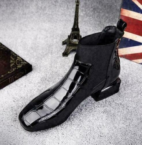 Damen Lederstiefel mit rutschfester Gummisohle