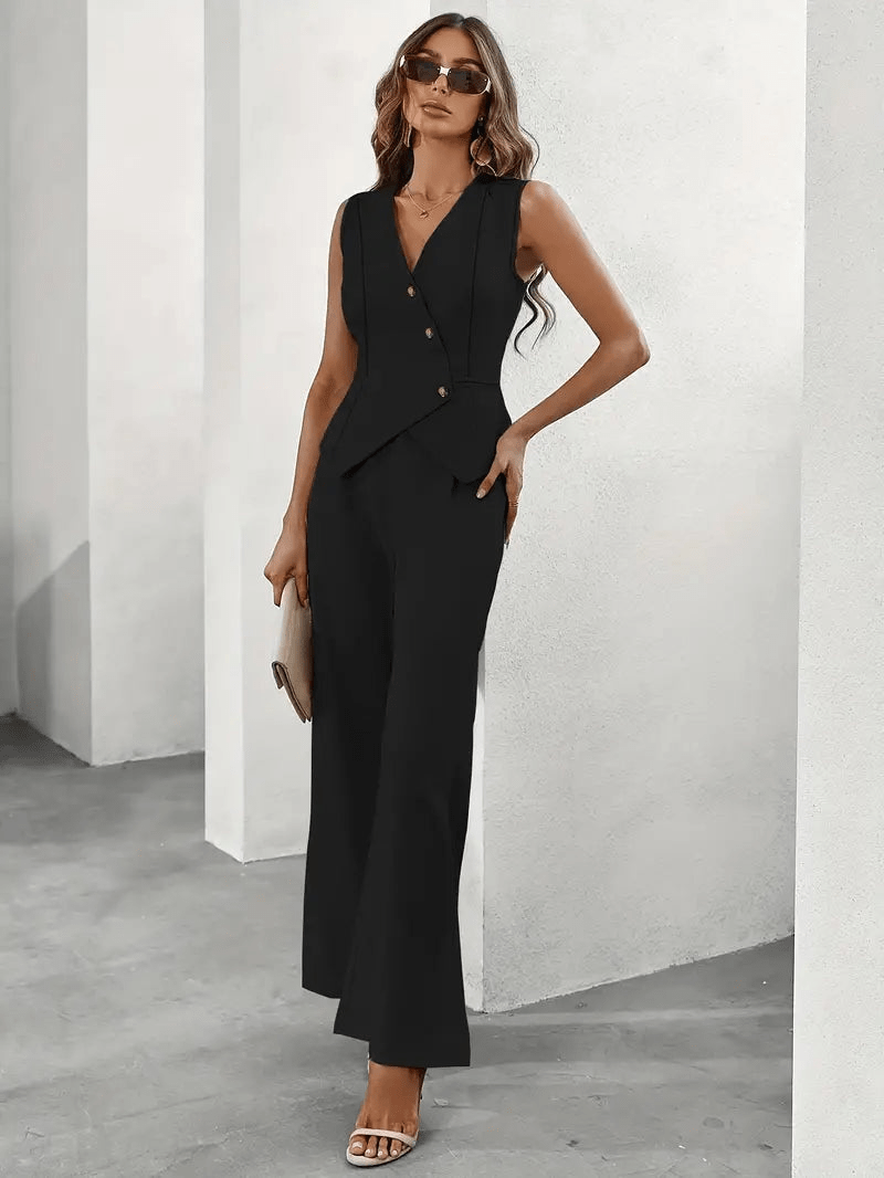 W&W Mode | Elegantes Jumpsuit Satz Für Jeden Anlass Damen Anzug