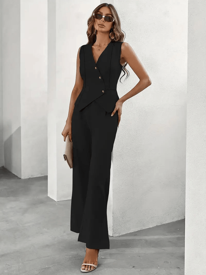 W&W Mode | Elegantes Jumpsuit Satz Für Jeden Anlass Damen Anzug
