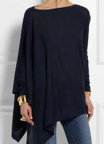 W&W Mode | Eleganter Poncho mit edler Haptik und asymmetrischem Schnitt