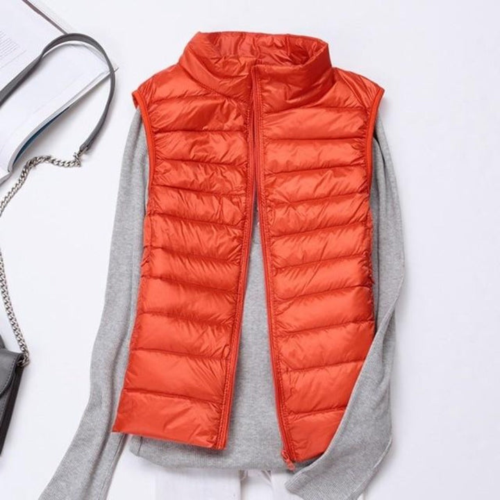 W&W Mode | Ärmelloser Ultralight Daunen Warm Mantel