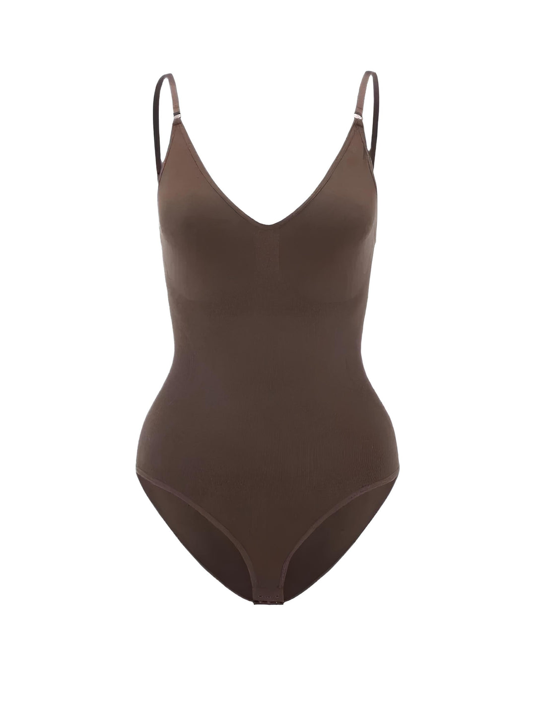 W&W Mode | Bodysuit Verstellbare Spaghetti Träger Tiefer V-ausschnitt Stretch Fit Shapewear