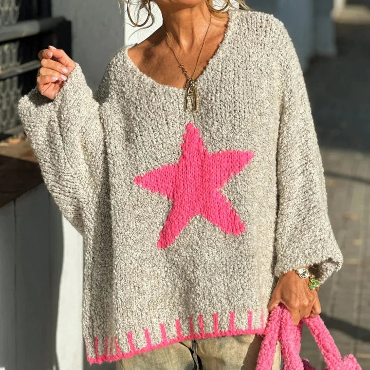 W&W Mode | V-Ausschnitt Strickpullover
