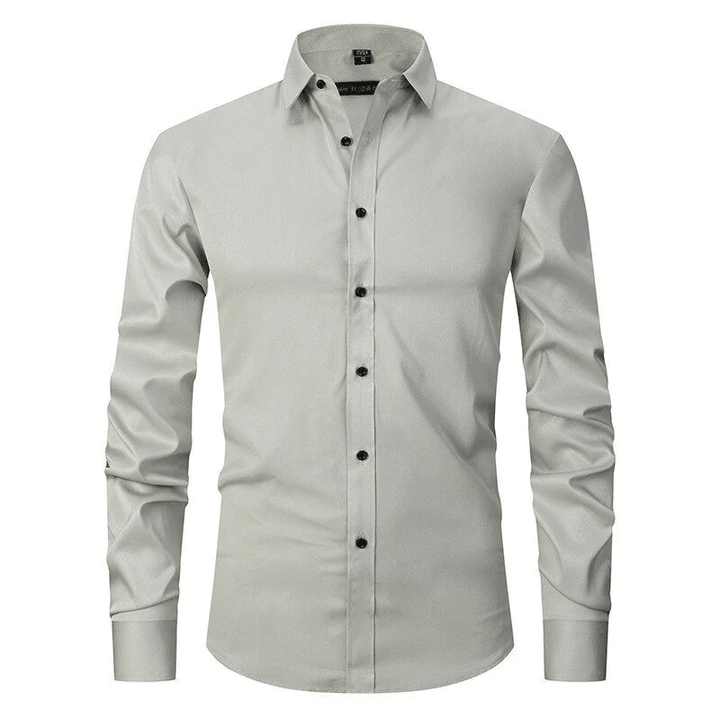 W&W Mode - knitterfreien langärmeligen Poloshirt