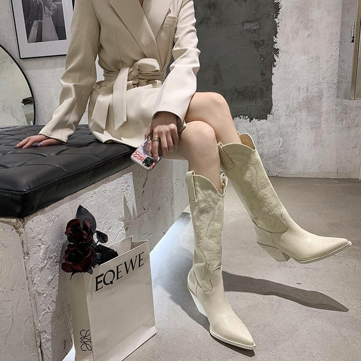 W&W Mode | Bequeme Wildlederstiefel für Damen