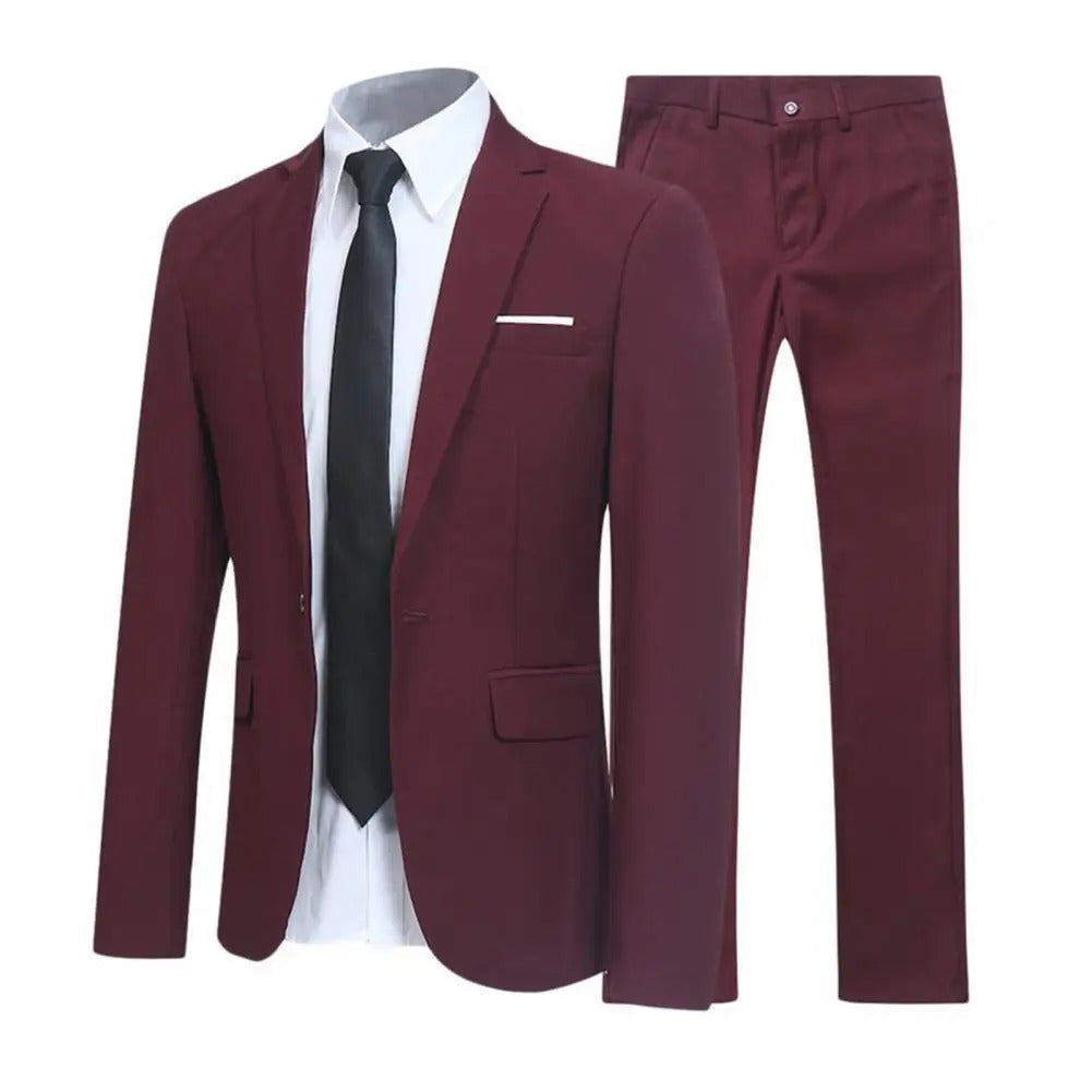 W&W Mode | Locker Geschnittenes Anzug Satz Mit Revers Blazer Und Hose Für Männer
