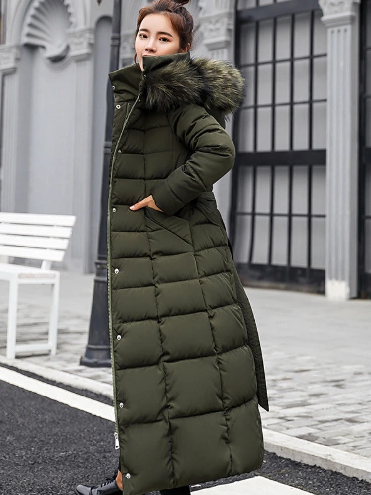 W&W Mode | Wintermantel mit Gürtel für Frauen