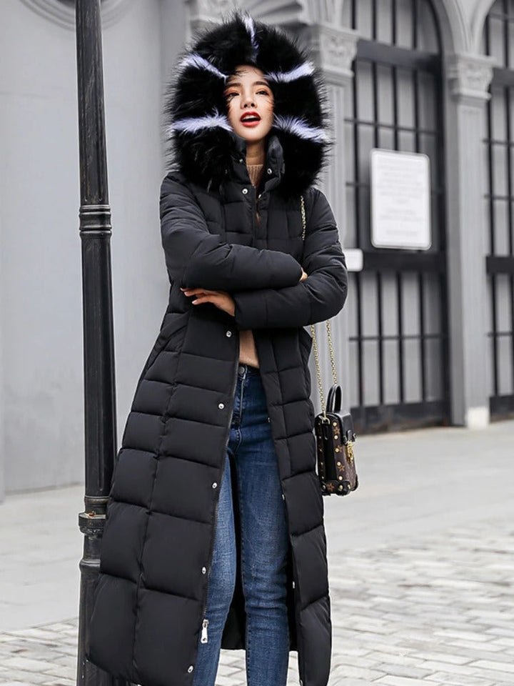 W&W Mode | Länger Wärmer Wintermantel mit Gürtel für Damen