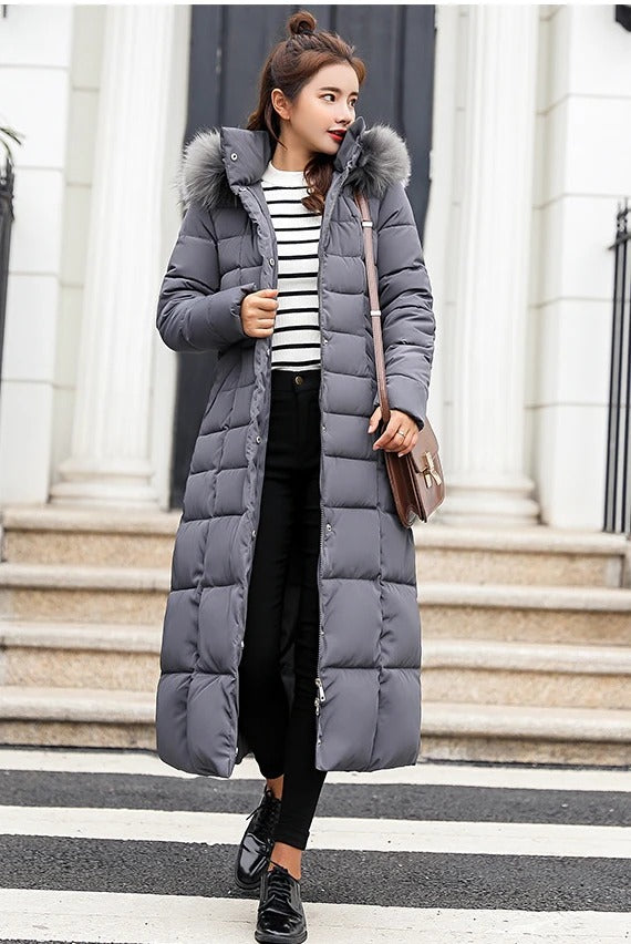 W&W Mode | Länger Wärmer Wintermantel mit Gürtel für Damen