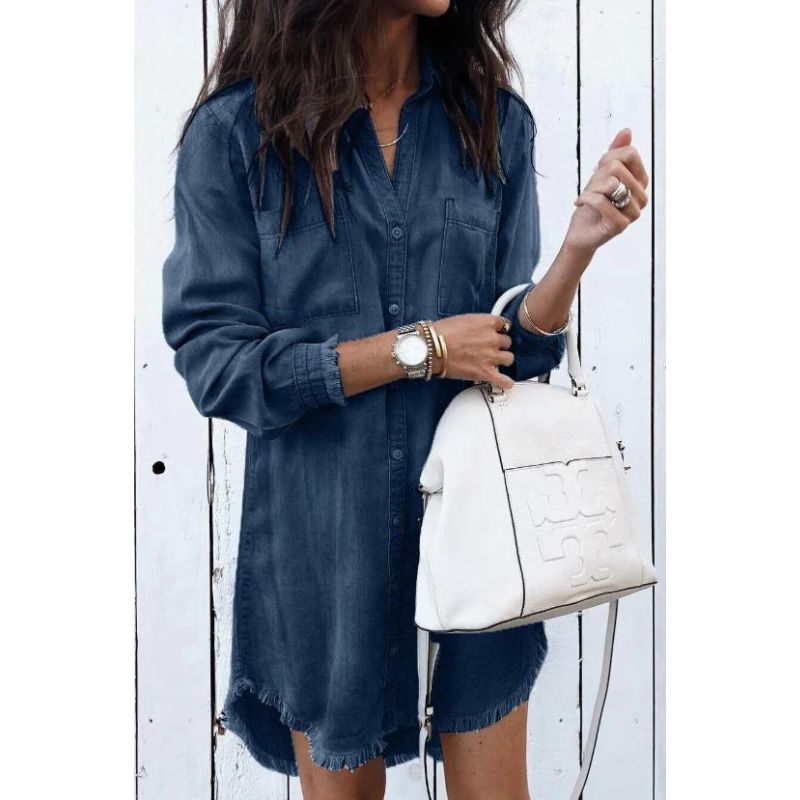 Kleid aus Jeansstoff - Nicht auf Lager