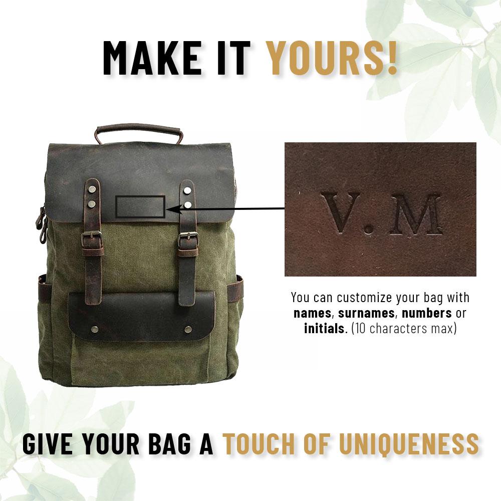 W&W Mode | Canvas Rucksack - Stockholm - Stilvoller und nachhaltiger Rucksack für den täglichen Gebrauch