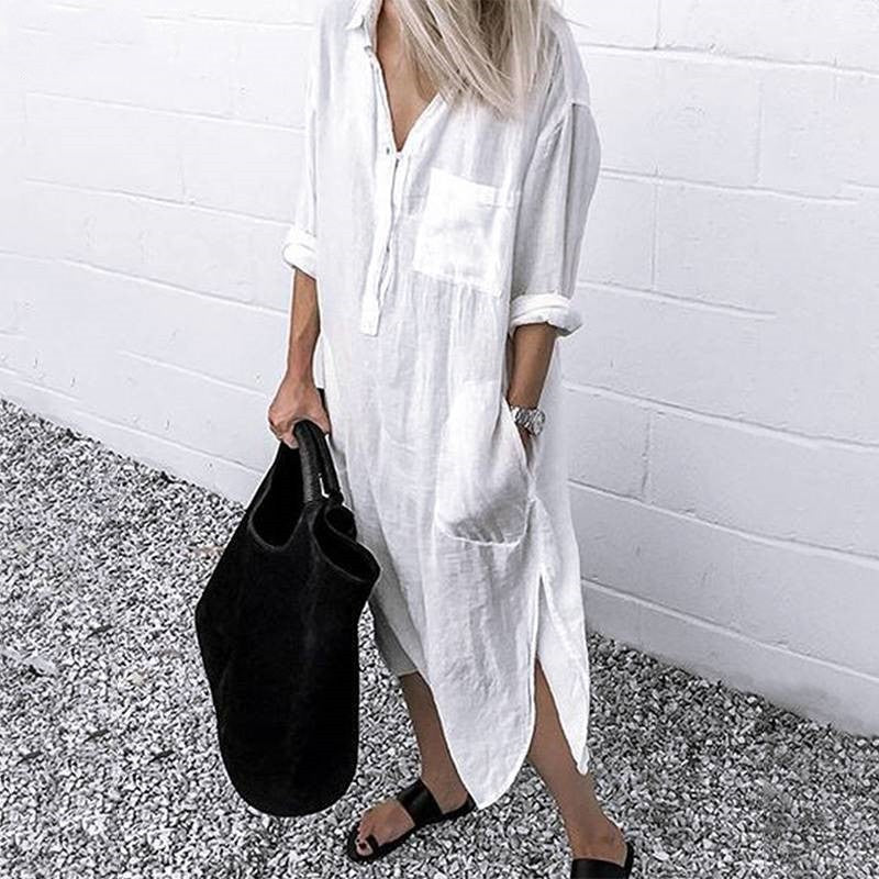 W&W Mode | Leinen Maxi Kleid