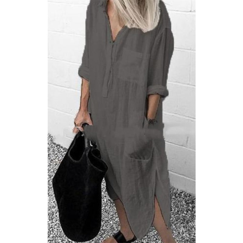 W&W Mode | Leinen Maxi Kleid