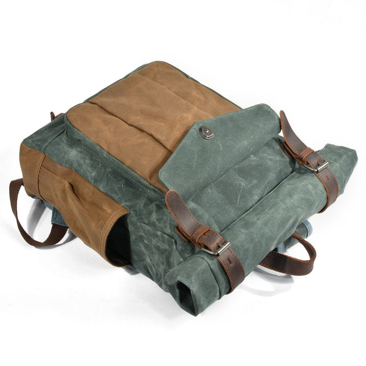 Canvas-Rolltop-Rucksack für Alltag und Outdoor-Aktivitäten