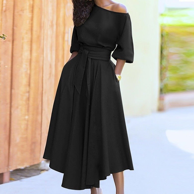 WOLF A-Linien-Kleid zum Binden - FashionWOLF