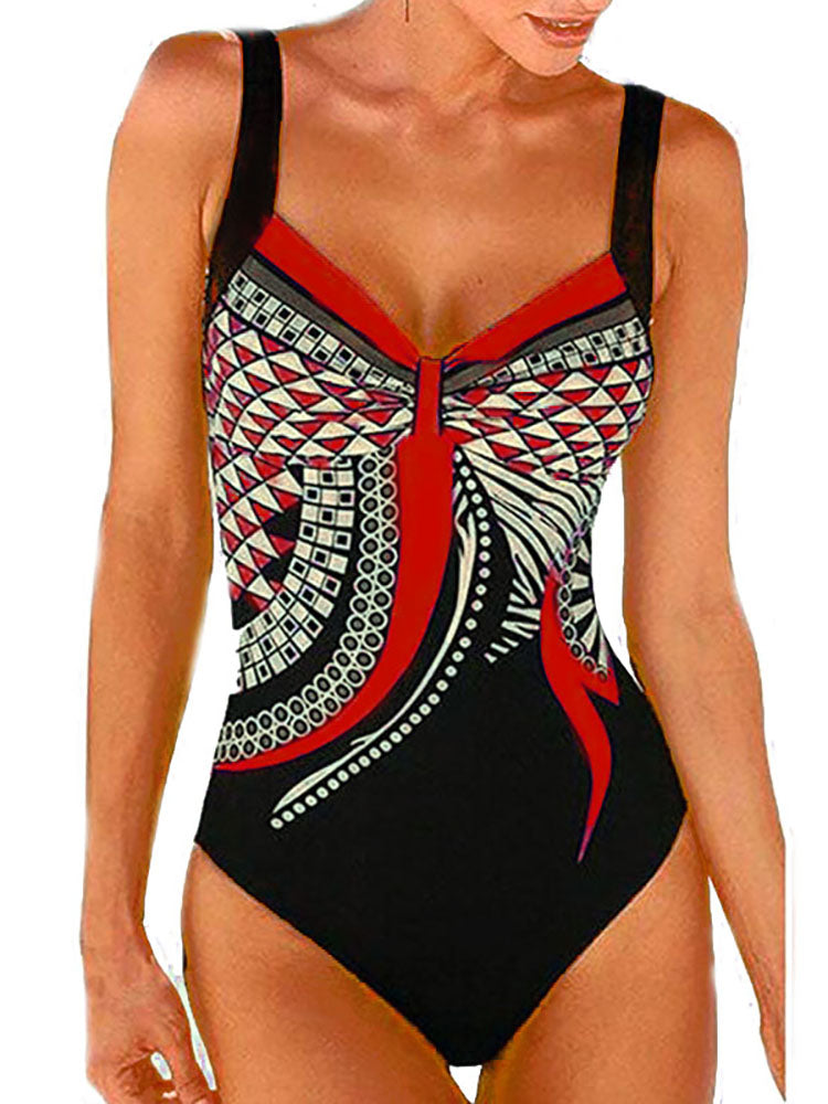 W&W Mode | Damen Kombinierter Badeanzug Push Up Sexiger Badeanzug