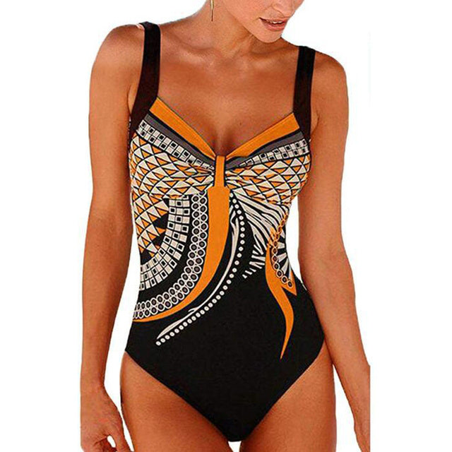 W&W Mode | Damen Kombinierter Badeanzug Push Up Sexiger Badeanzug